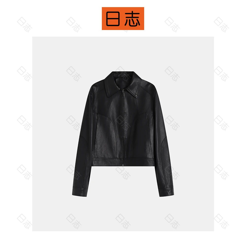 PIPO植鞣绵羊皮时尚百搭外套真皮皮衣外套DD53G609