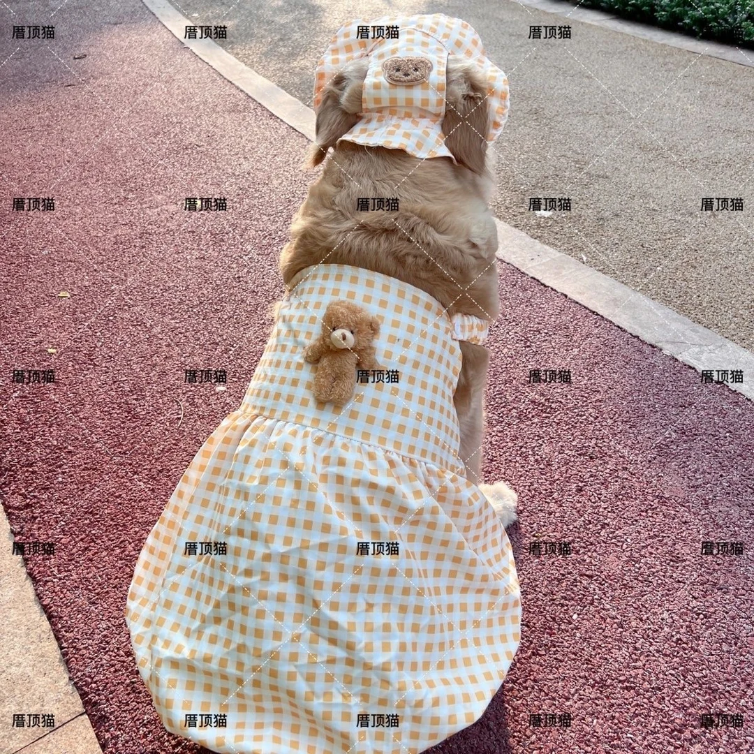 宠物大狗衣服夏季透气萨摩耶金毛边牧拉布拉多公主裙子狗狗大型犬