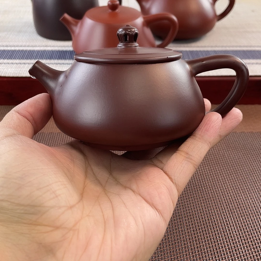 紫泥壶原矿紫泥禅蕴石瓢