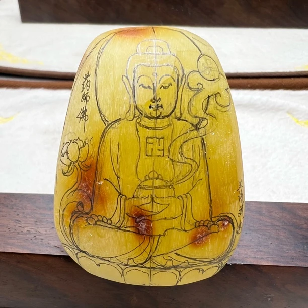 01定制款药师佛观音地藏琥珀蜜蜡吊坠挂件