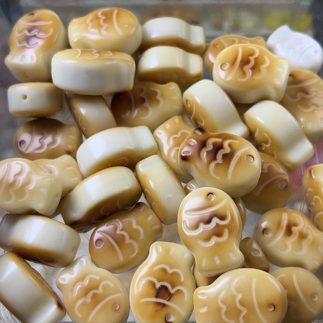 菩提根/象牙果手串瑕疵炭烤鲷鱼烧10颗卡30➕