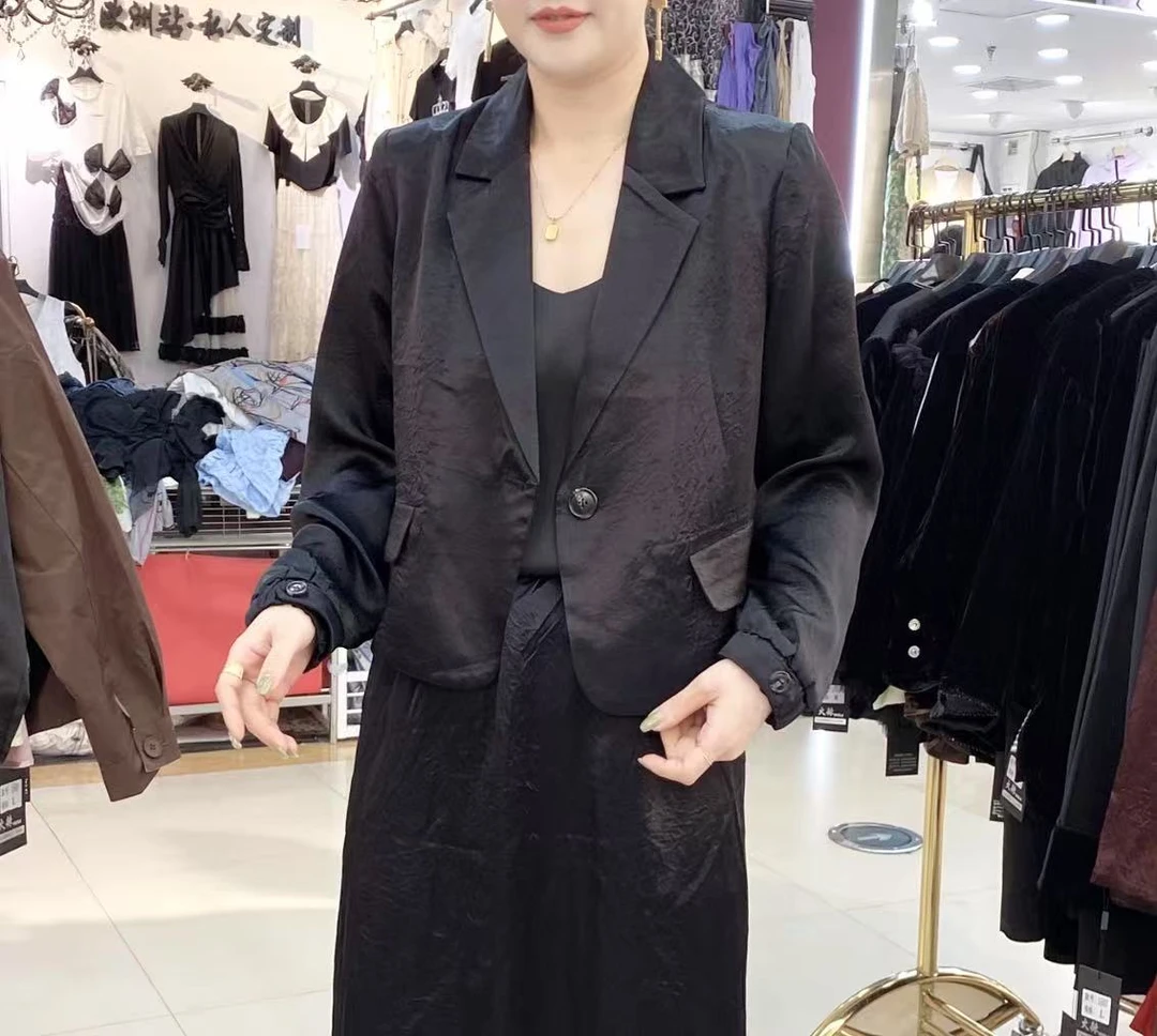 （现货）夏季醋酸西服领西服外衣5078