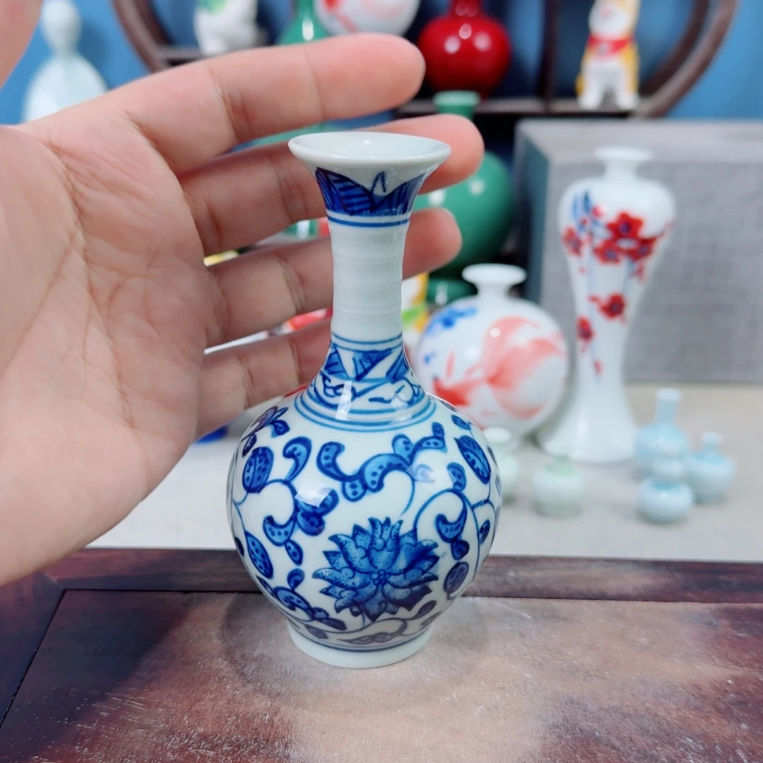 陶瓷手工小花器摆件