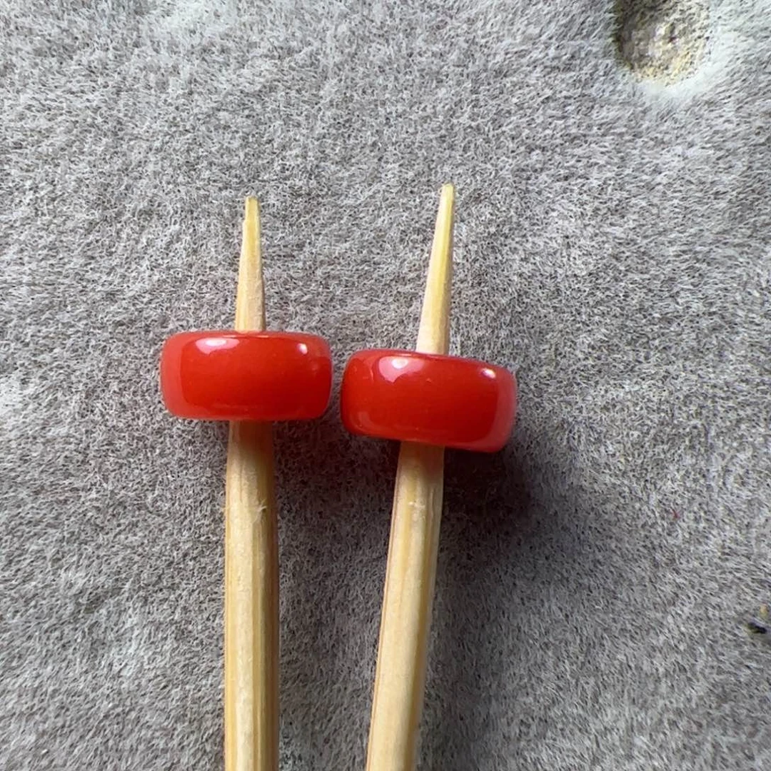 遇***子未镶嵌6➕隔片南红玛瑙