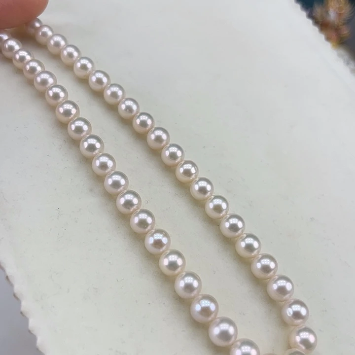 淡水珍珠银S925镶嵌颈饰➕8高品极光炫彩