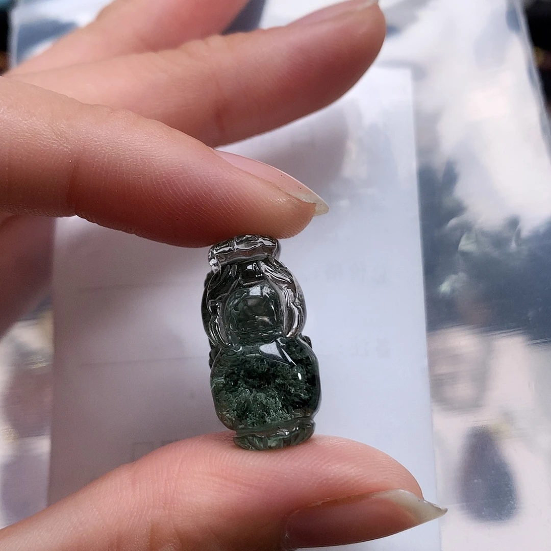 未镶嵌吊坠(不含链)水晶绿幽灵貔貅