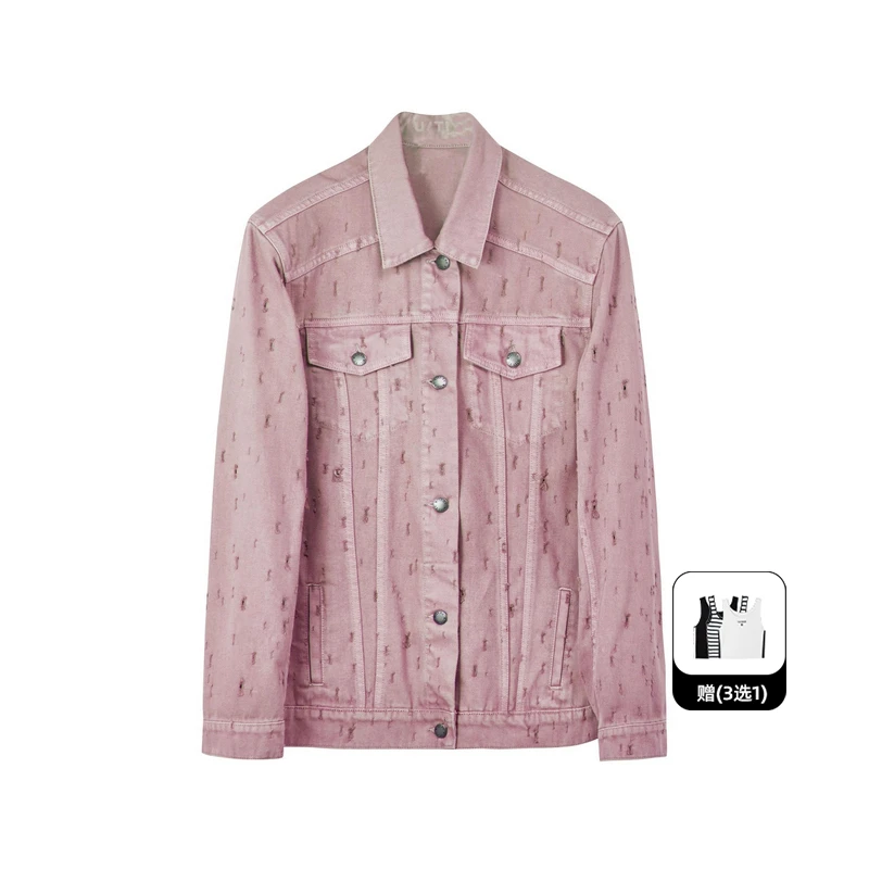 25专柜高定系列设计师款时尚显瘦洋气牛仔外套