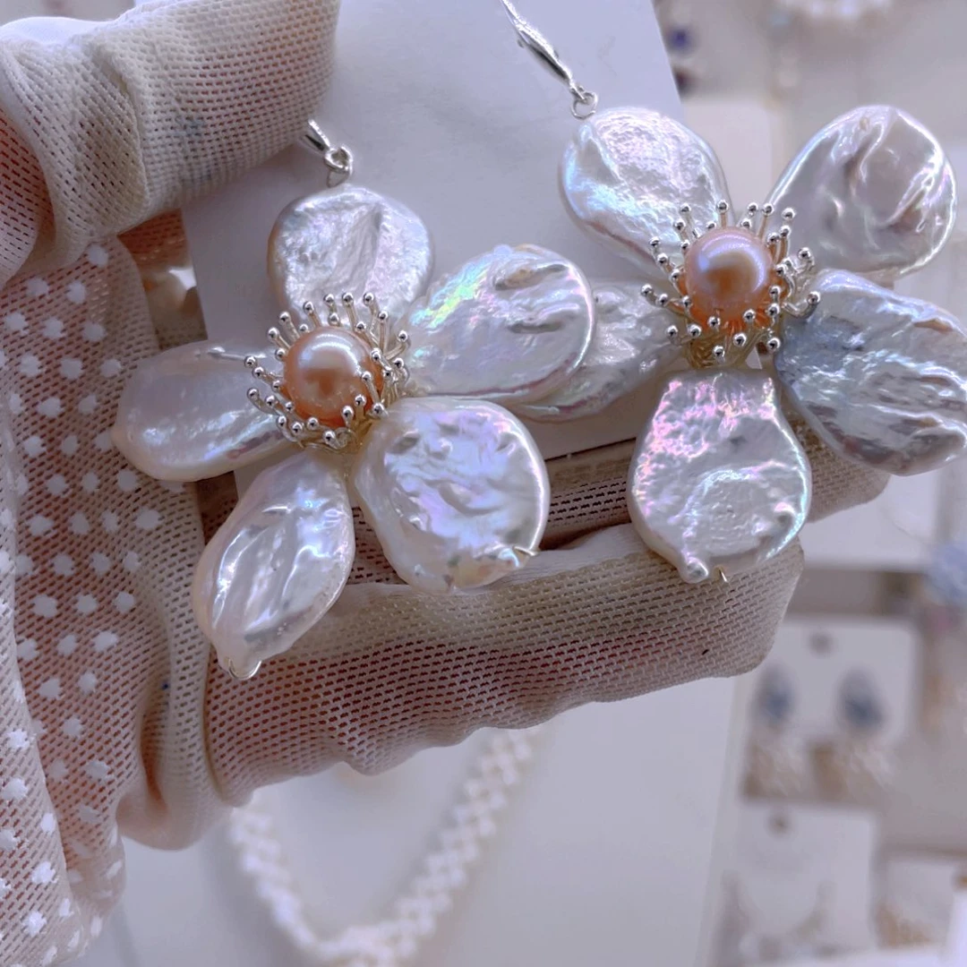 未镶嵌耳饰淡水珍珠