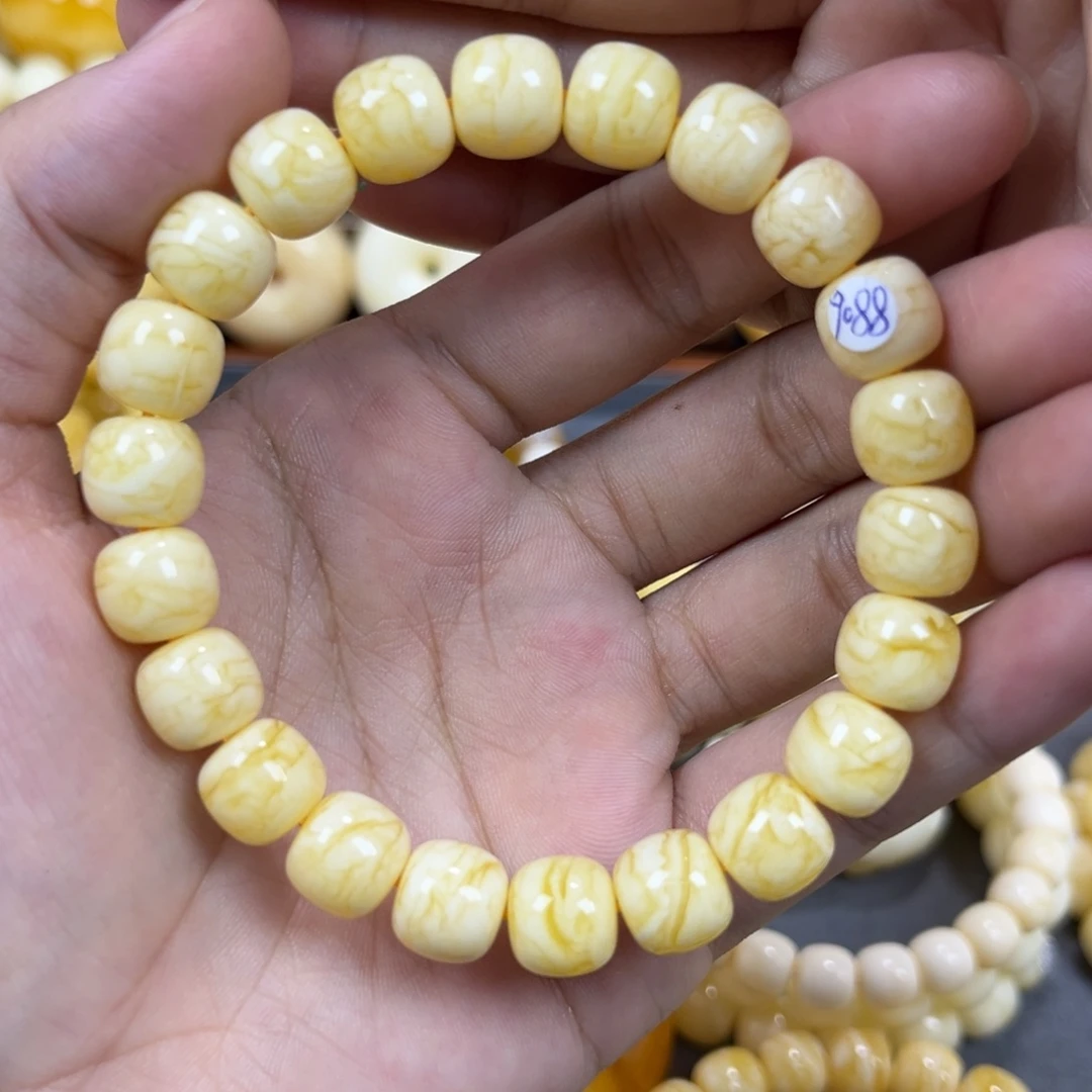 琥珀未镶嵌手串同料老邢手串10mm
