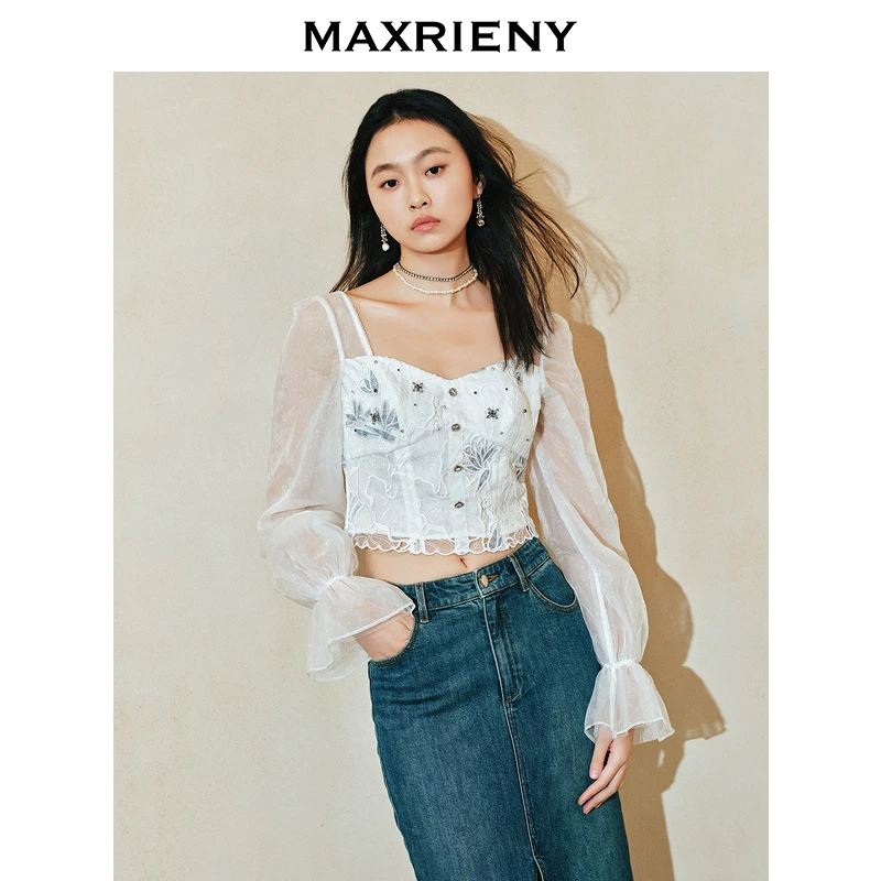 【高高甄选】MAXRIENY雪纺衫新款