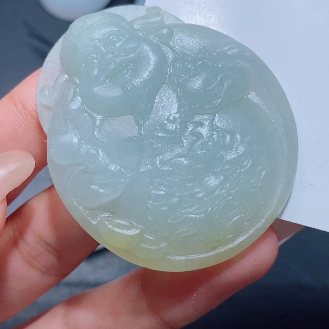 定制翡翠未镶嵌定制毛货翡翠挂件
