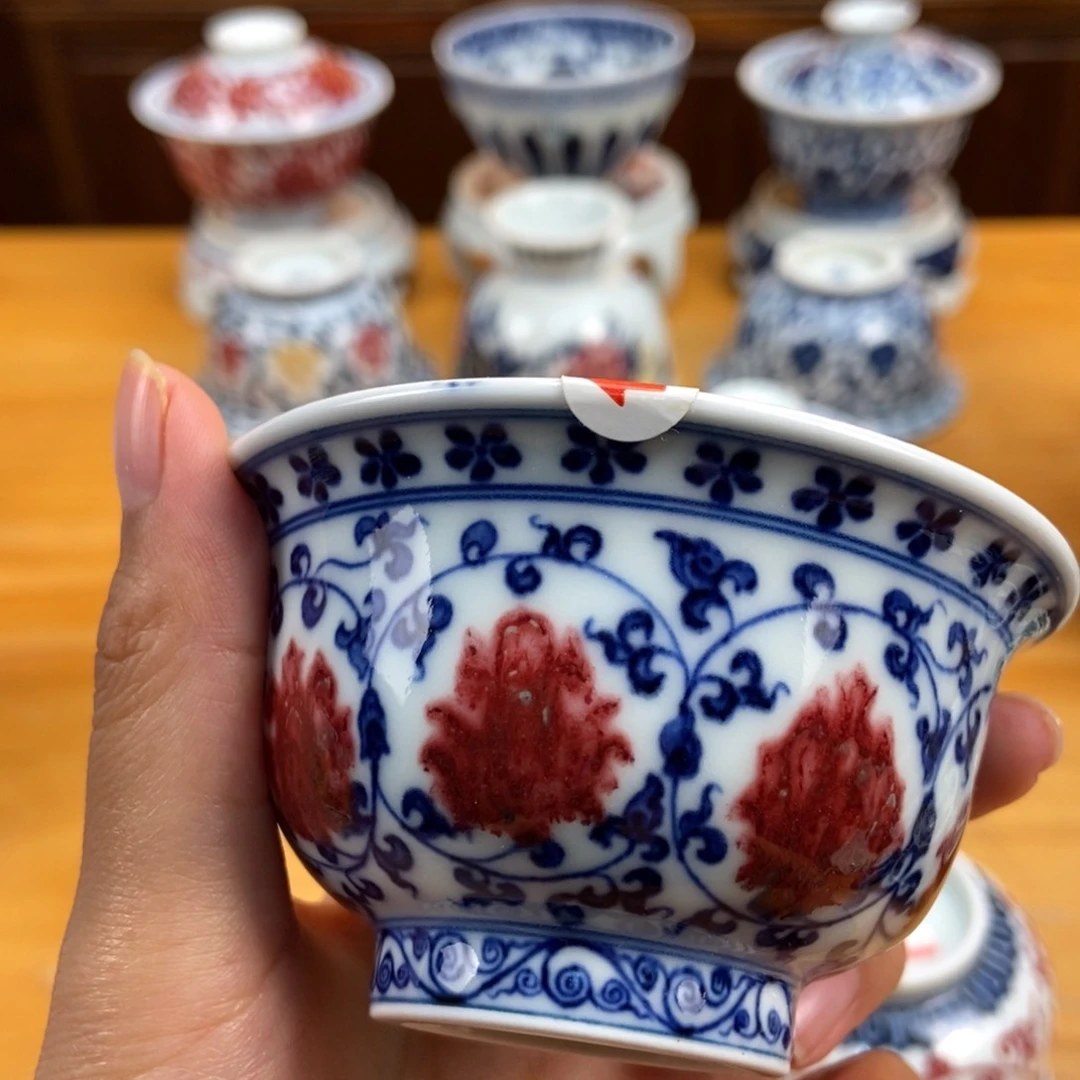 手绘现代茶具非古董