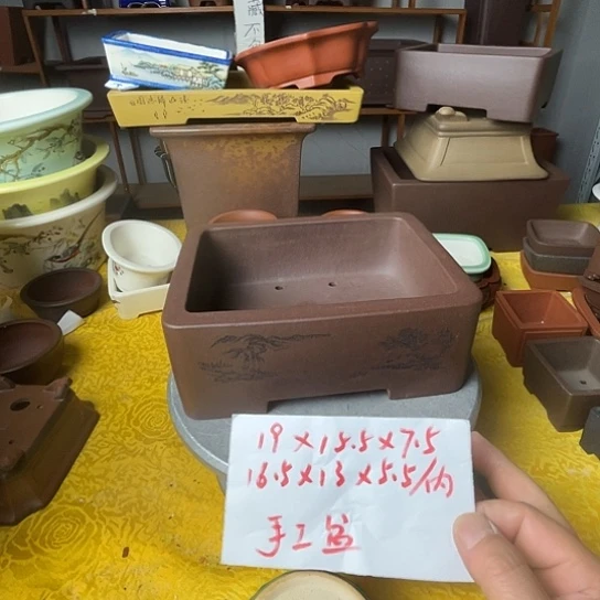 紫砂花瓶紫砂花盆