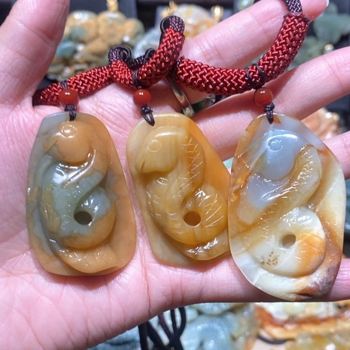 岫玉毛衣链未镶嵌