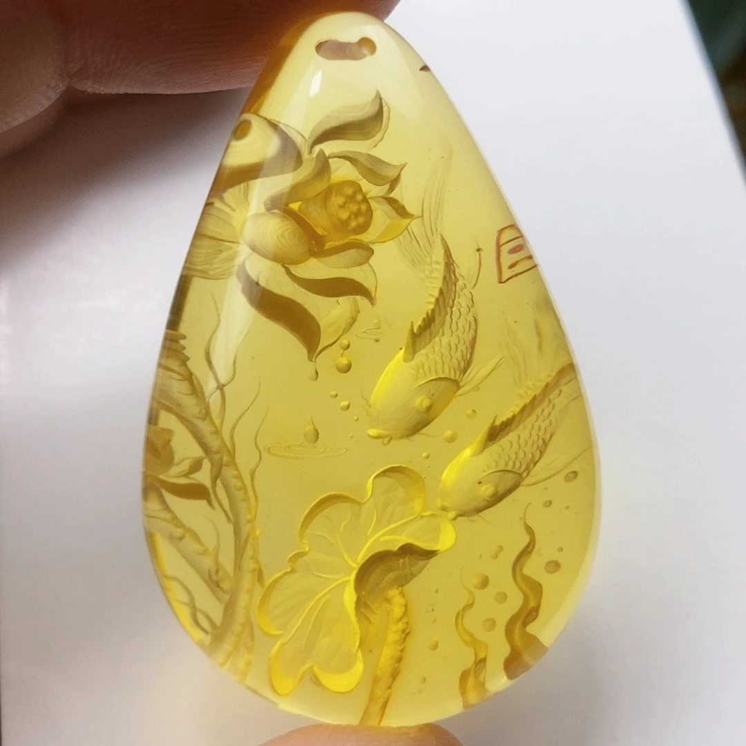 【闪购商品】金珀吊坠(不含链)未镶嵌