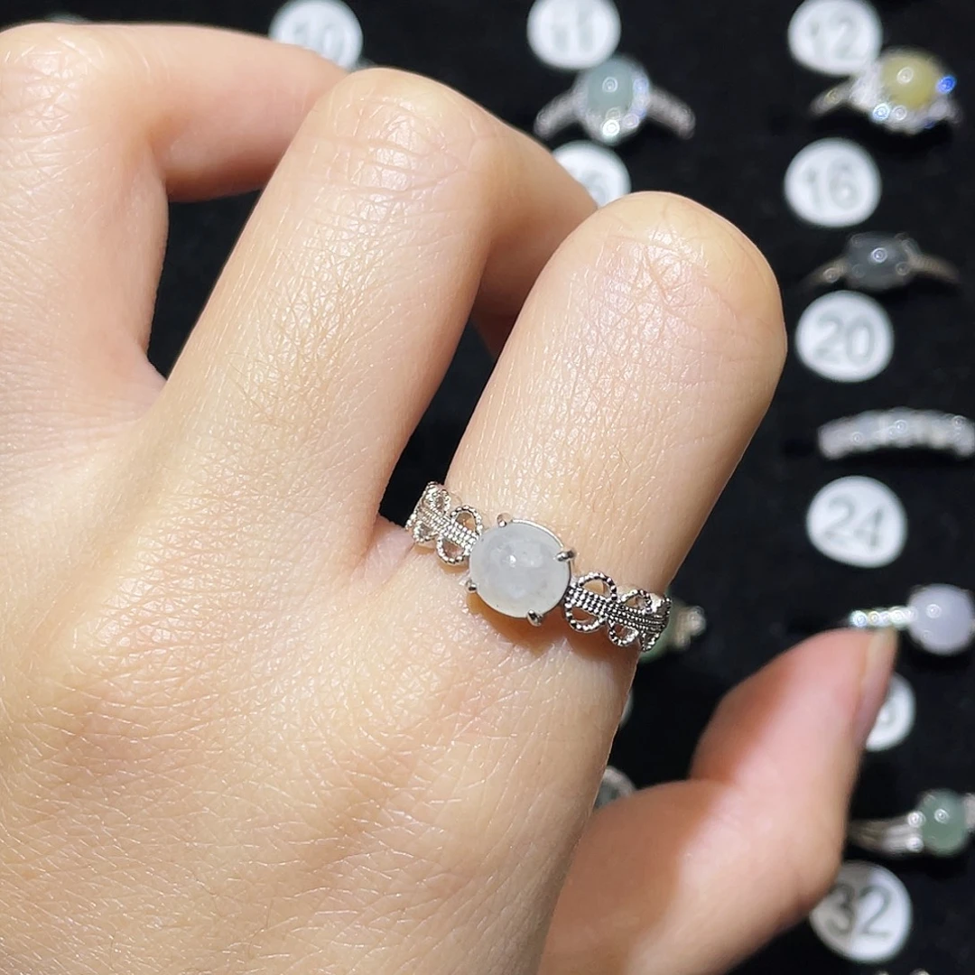 翡翠未镶嵌戒指戒指