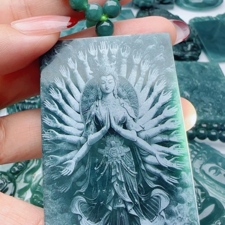 翡翠未镶嵌颈饰多样性发货天然A货翡翠