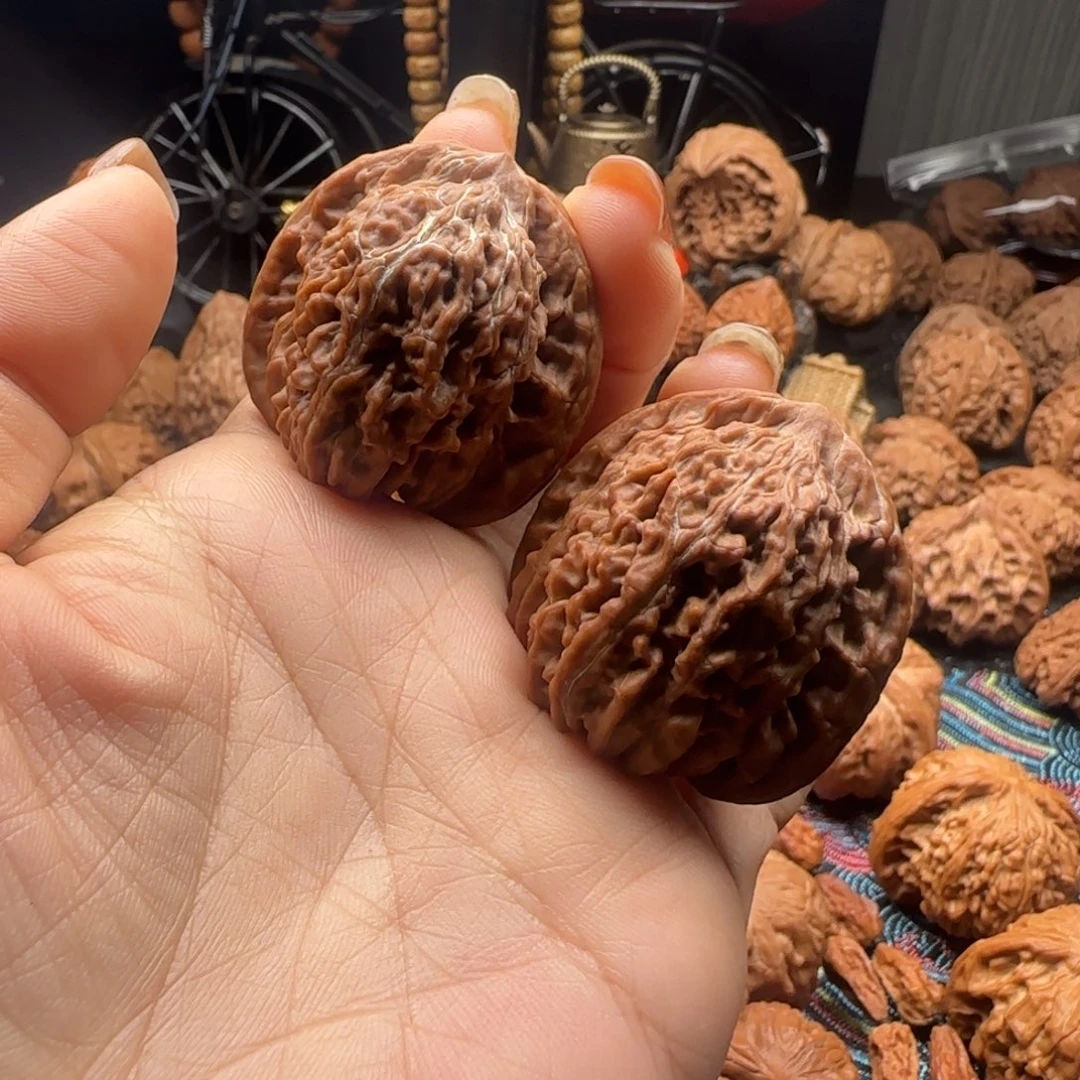 把件文玩核桃全品山地 三角 四座楼39