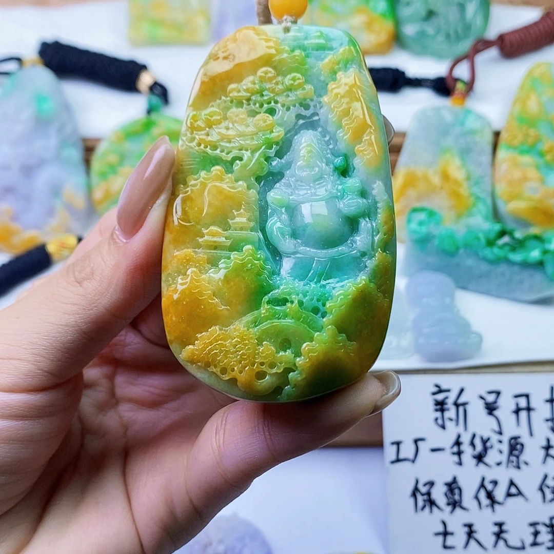 一***定颈饰未镶嵌翡翠翡翠