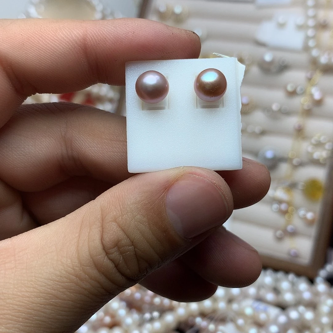 淡水珍珠7-8 未镶嵌er3耳钉