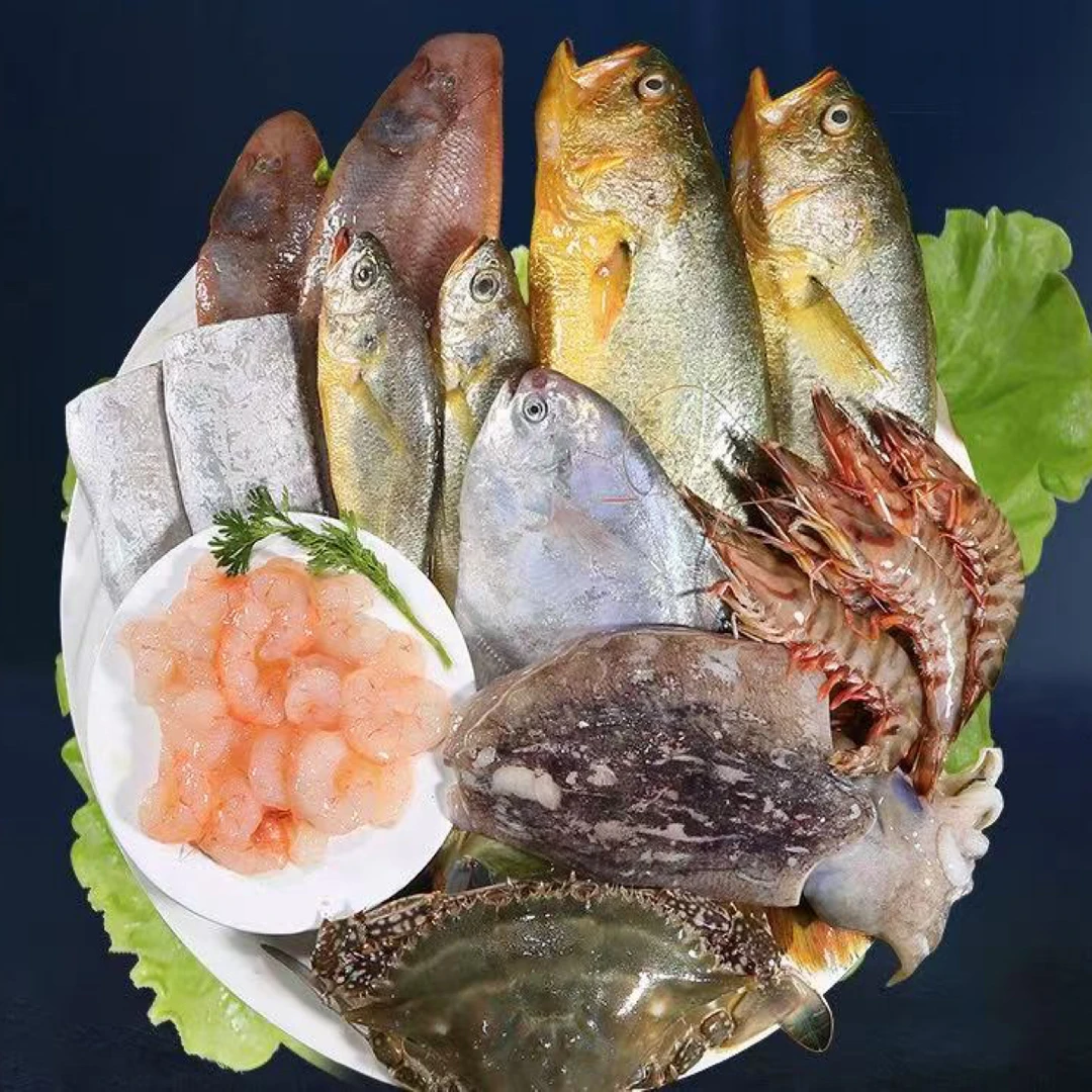 神泉本港浅海鱼类新鲜组合套10斤 每种鱼类各1斤 丰顺包邮2号套餐
