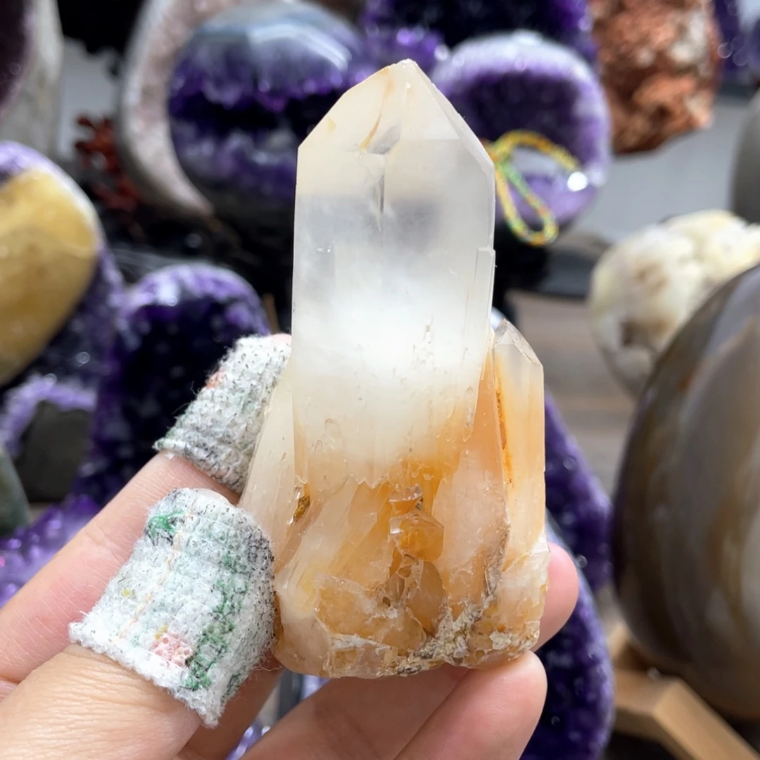 未镶嵌珠宝半成品紫晶捡漏