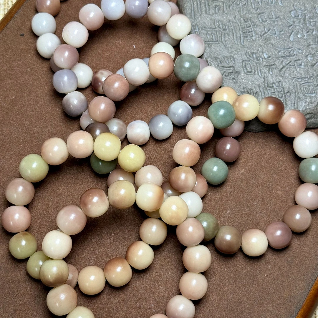 紫美人天然菩提根干磨苹果12*13/13*14mm手串【一串】