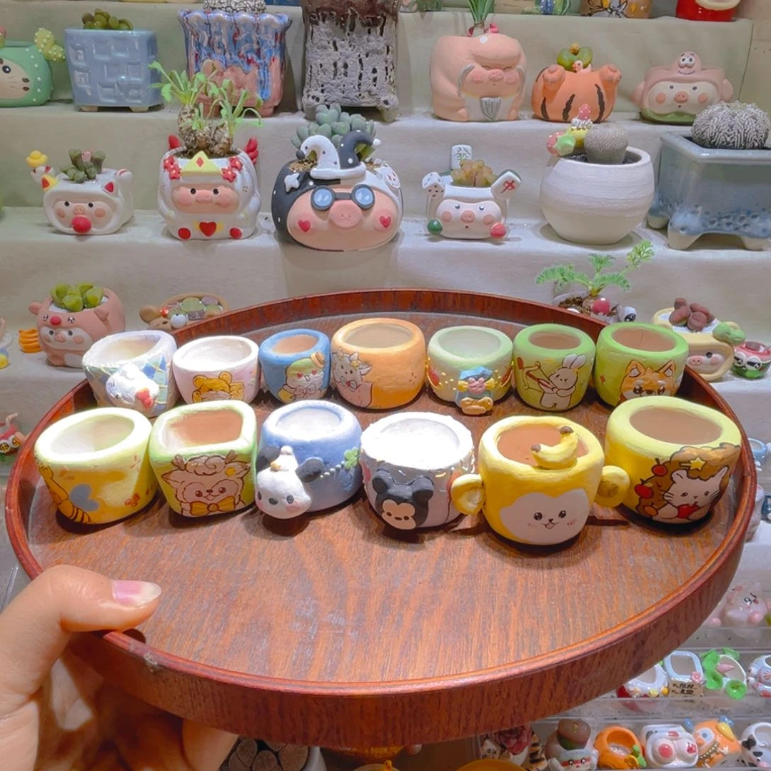 046纯手工制作重工盆盆28一个