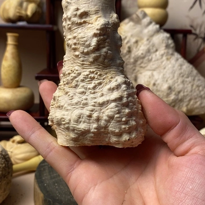 香榧木虎*黄杨木手把件