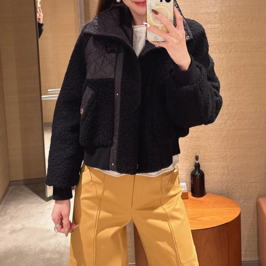 未使用 Hermes/爱马仕 泰迪拼接外套/36码/Xsp32892