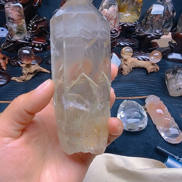 水晶六角棱柱未镶嵌梵****葵