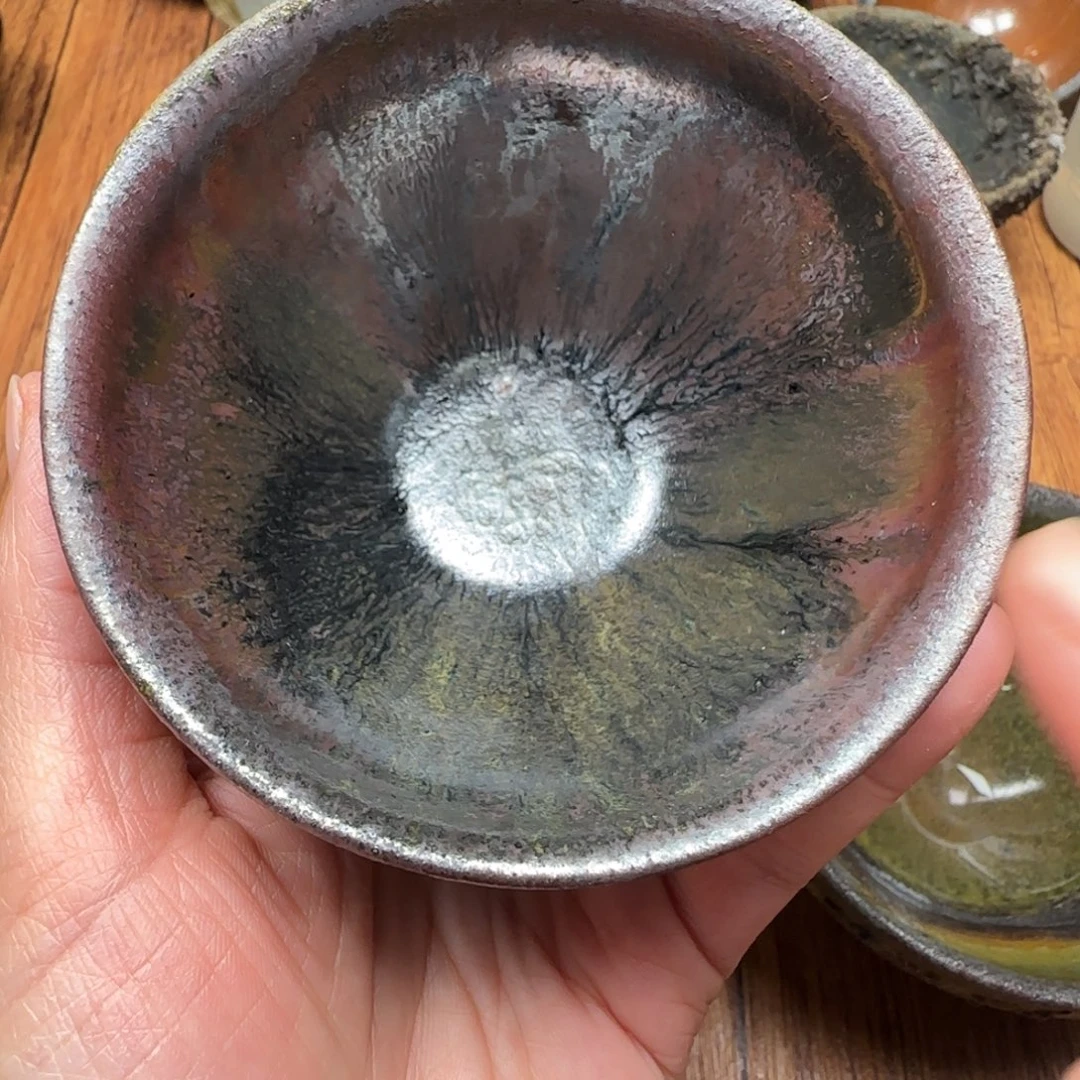 用***官柴烧建盏茶盏茶杯332