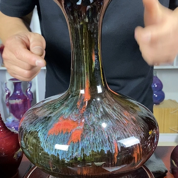 摆件温*尚峰钧窑作品摆件