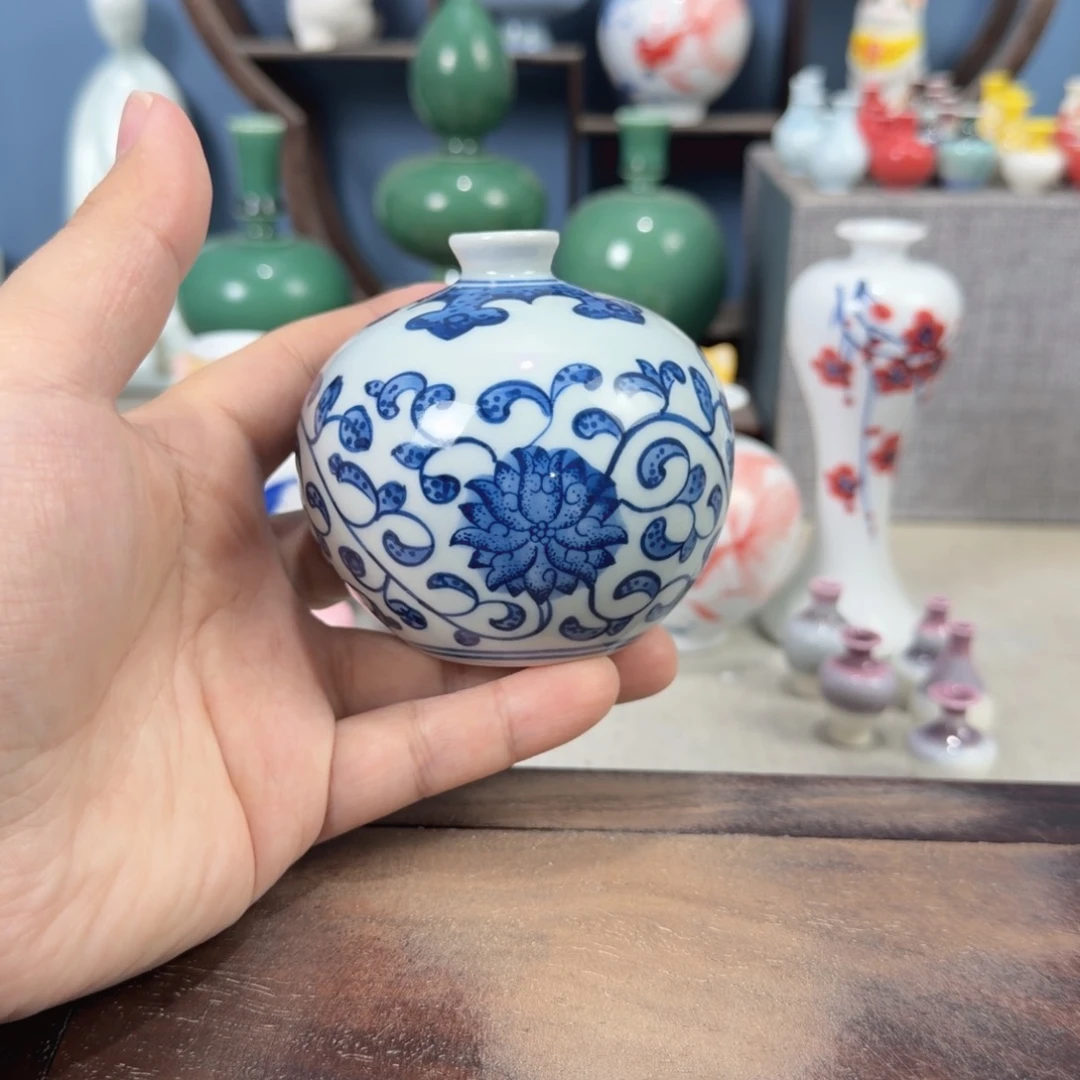 陶瓷手工小花器摆件