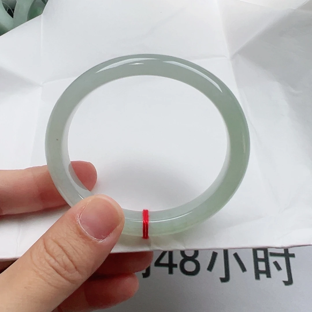 定制翡翠未镶嵌天然翡翠A货手镯天然翡翠A货 55.5贵妃