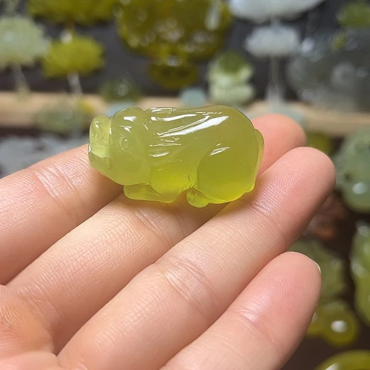 未镶嵌蛇纹石玉发饰
