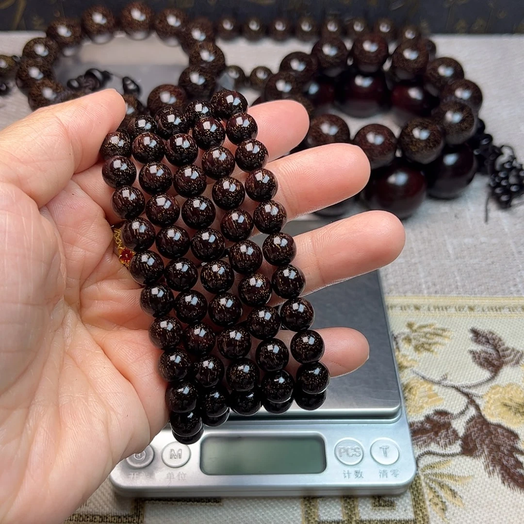 檀香紫檀（小叶紫檀）0.8 108颗 爆星