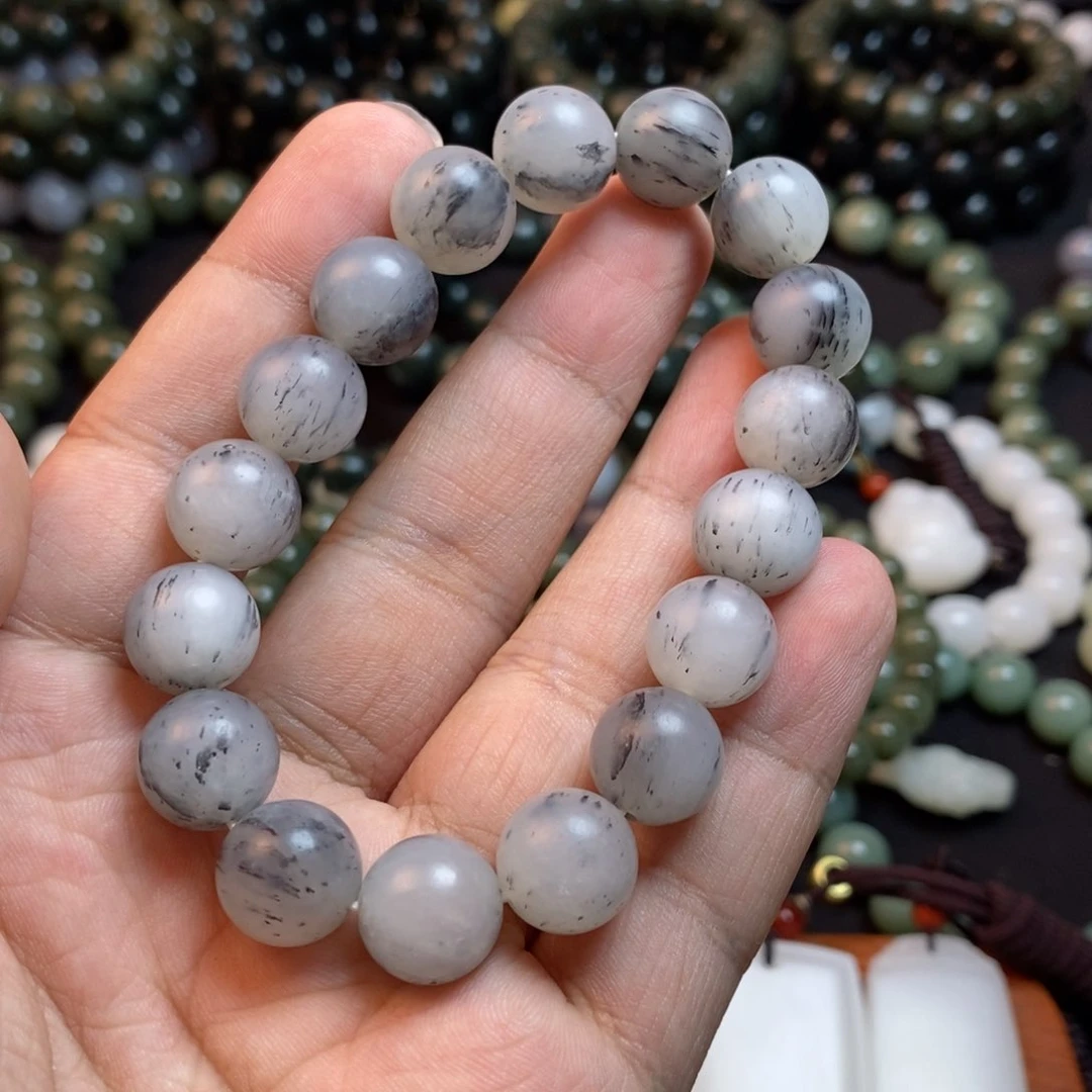 和田玉手串未镶嵌