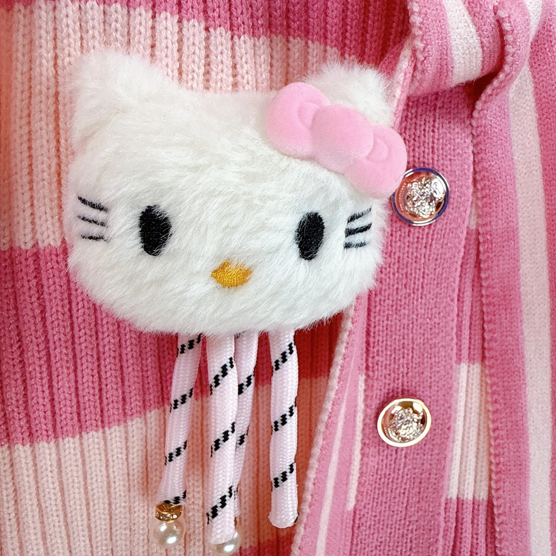 女童便携手工卡通猫咪头挂件