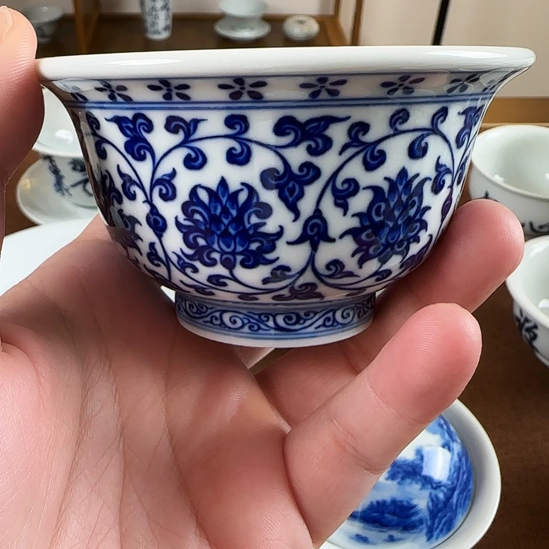 景德镇手工手绘 压手杯