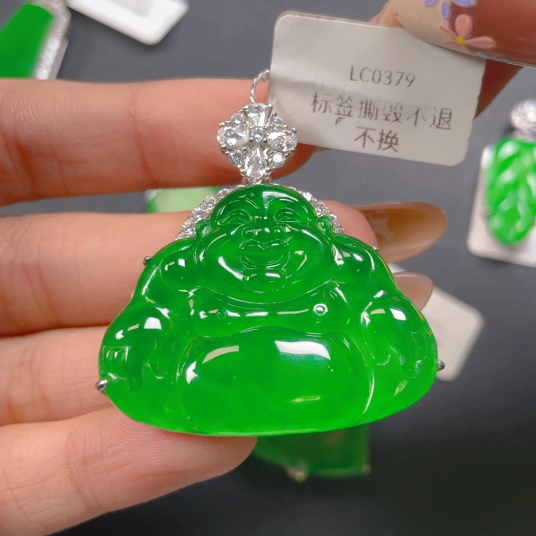 【闪购商品】颈饰银S925镶嵌翡翠翡翠