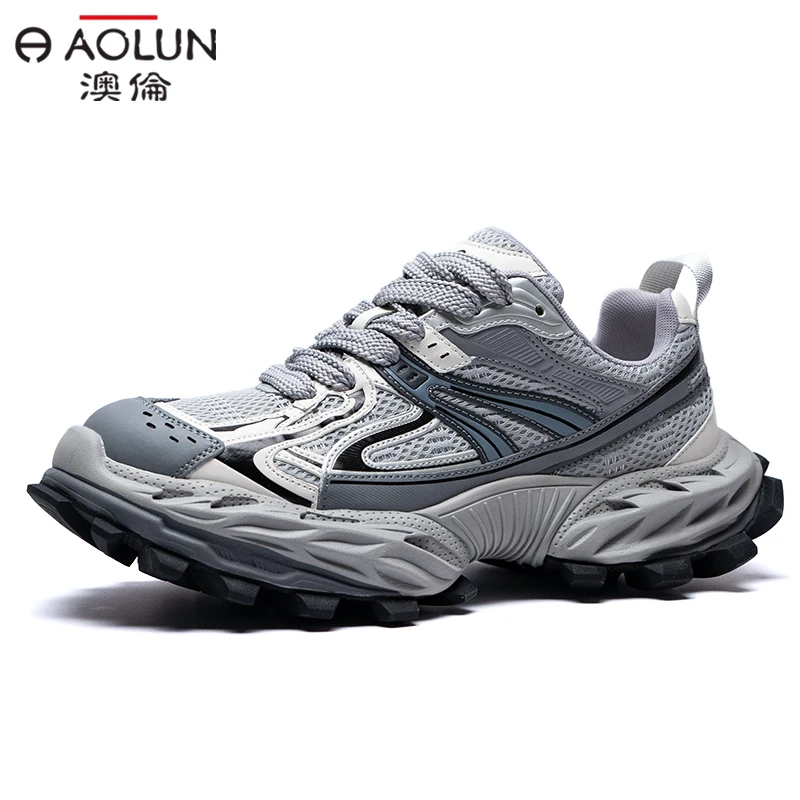 老姚澳伦老爹鞋夏季透气时尚休闲鞋潮流经典防滑耐磨增高网面高透