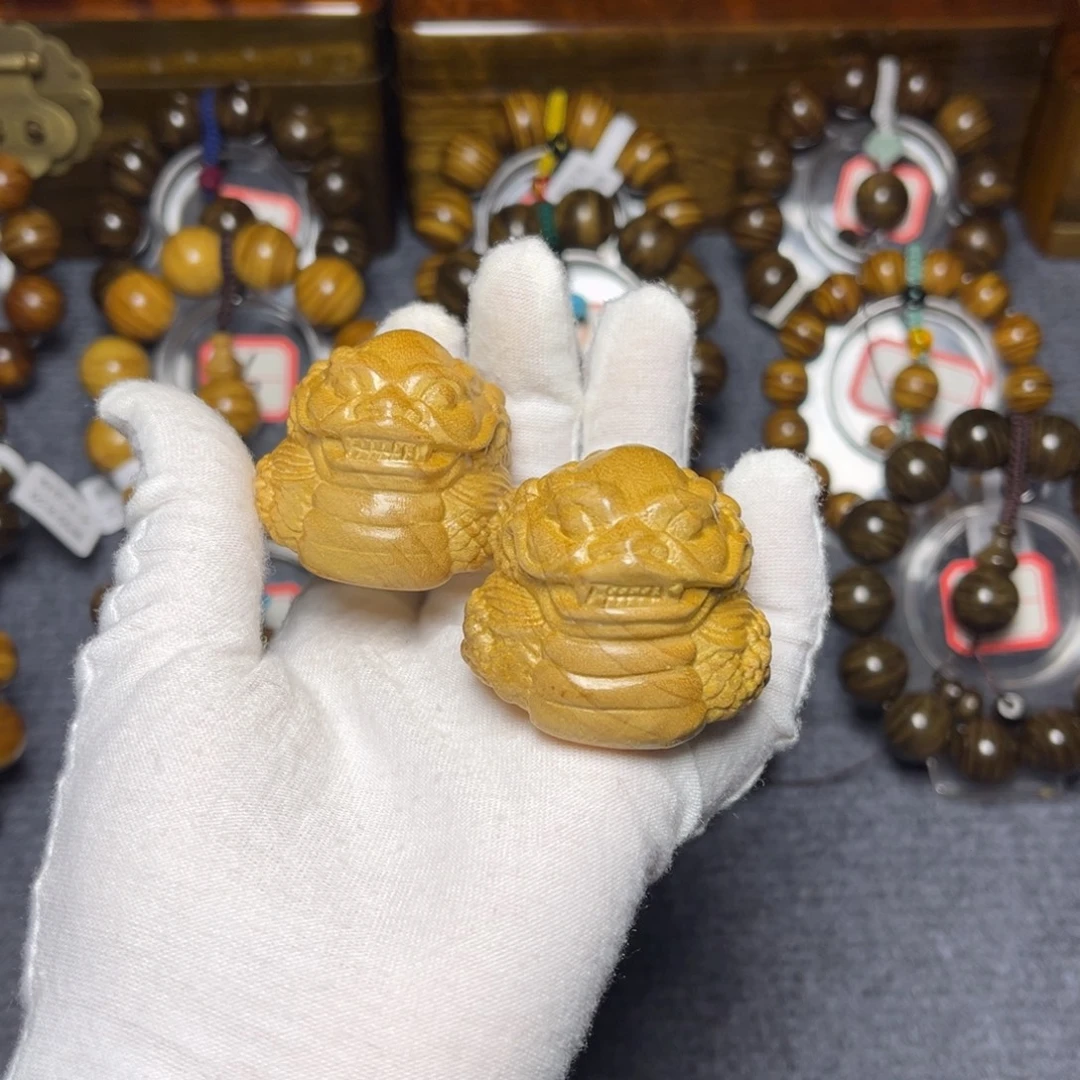 手串/手链楠木（金丝楠）金蛇手球一对88