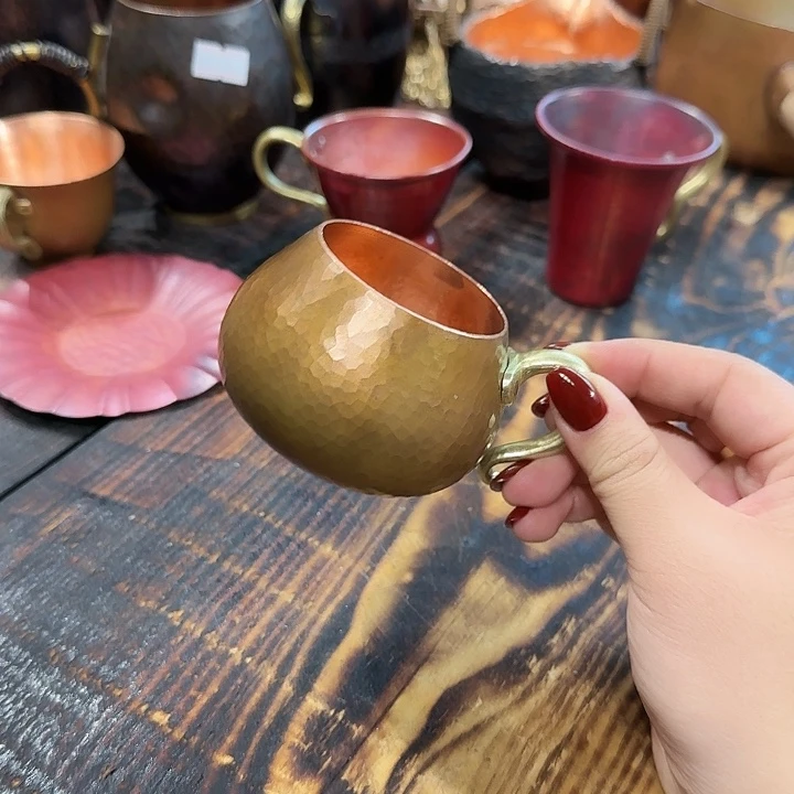 紫铜手工制作摆件一个