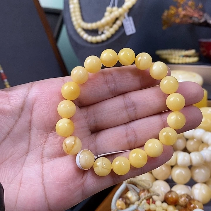 裸石琥珀未镶嵌手串