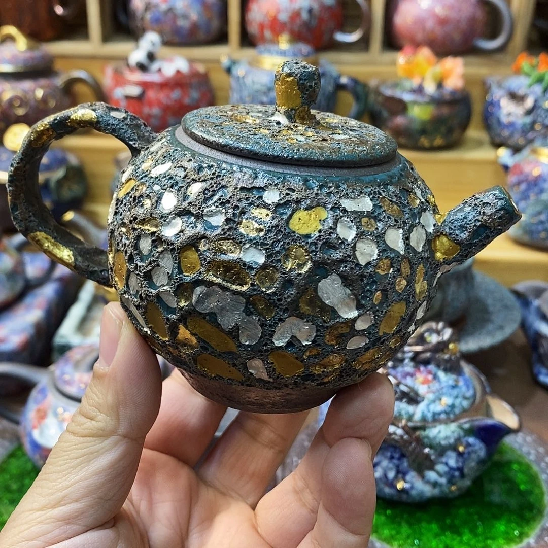 陶志野柴烧茶器粗