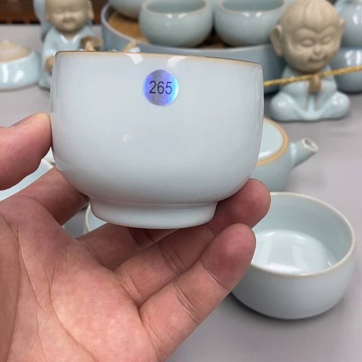 瓷L*L月白主人杯瑕赵琳老师265