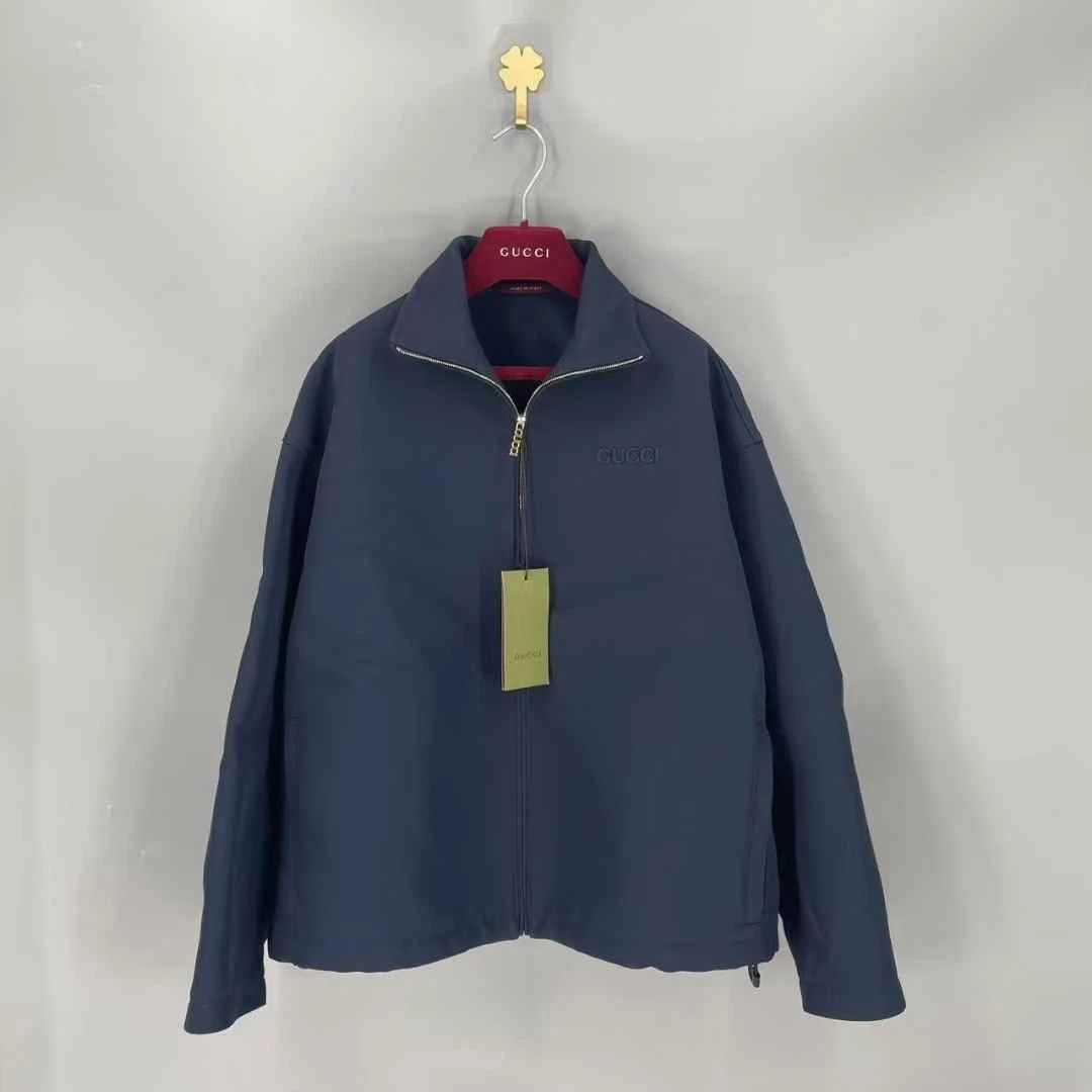 未使用 GUCCI/古驰 葡萄籽奢潮/GUCCI纯色运动夹克外套/42男装