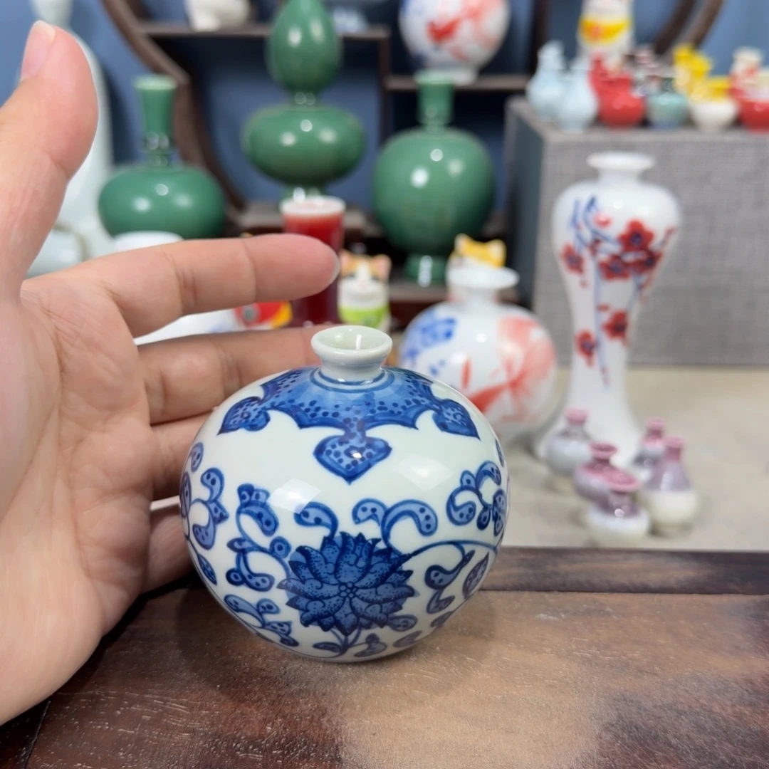 陶瓷手工小花器摆件