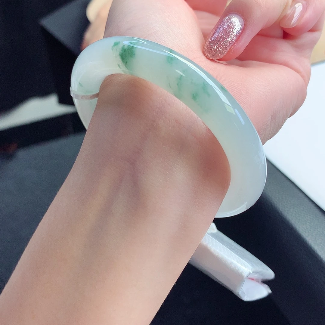 未镶嵌手镯翡翠天然A货翡翠55/56锦上添花经典耐看